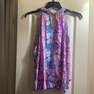 Emily Wonder Floral Sleeveless Blouse NWT